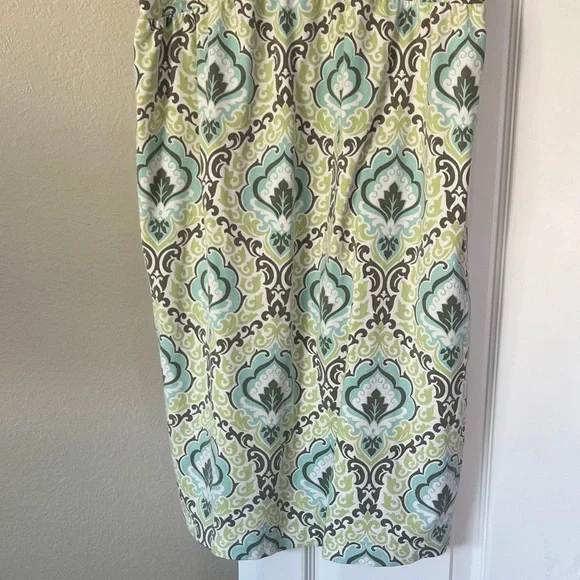 Tommy Bahama Green and Blue Floral Sundress. - Picture 4 of 9